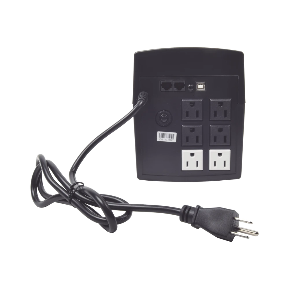 UPS DE 1500 VA/900 W TOPOLOGÍA LÍNEA INTERACTIVA, ENTRADA 120 VCA NEMA 5-15P Y 6 SALIDAS NEMA 5-15R, CON REGULADOR DE VOLTAJE AVR Y PANTALLA LCD-Ups/No Break-EPCOM POWERLINE-Bsai Seguridad & Controles
