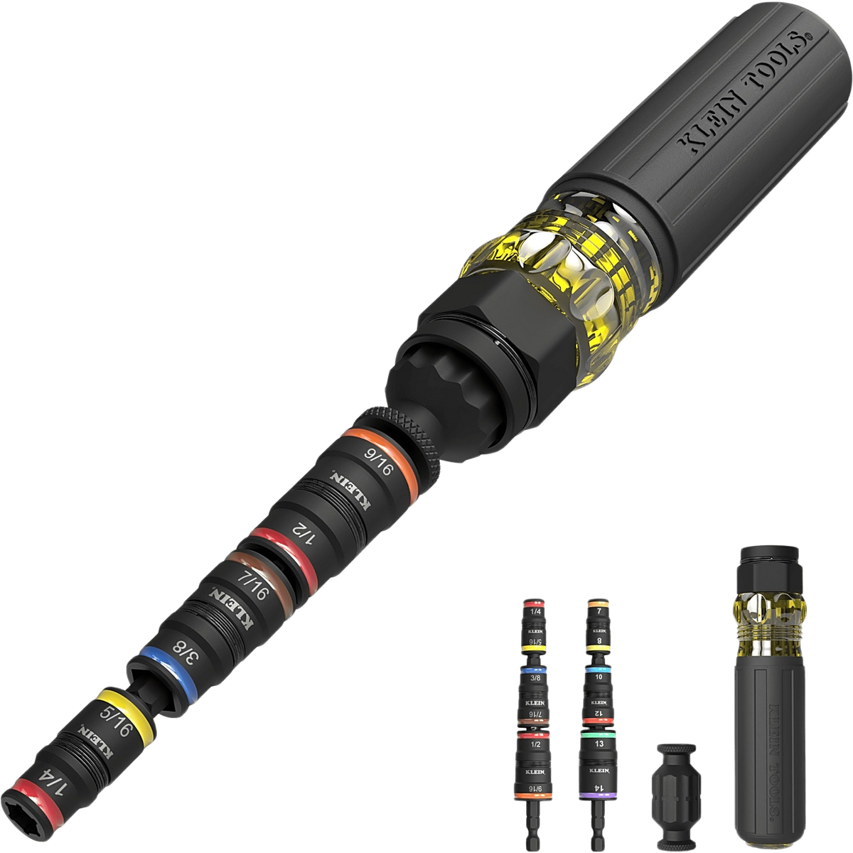 DESARMADOR DE IMPACTO / 14 EN 1 / MAGNETO DE TIERRAS RARAS / ALMACENAMIENTO DUAL / ASISTENTE DE TORQUE / DADOS 7-14 MM [32914HD]