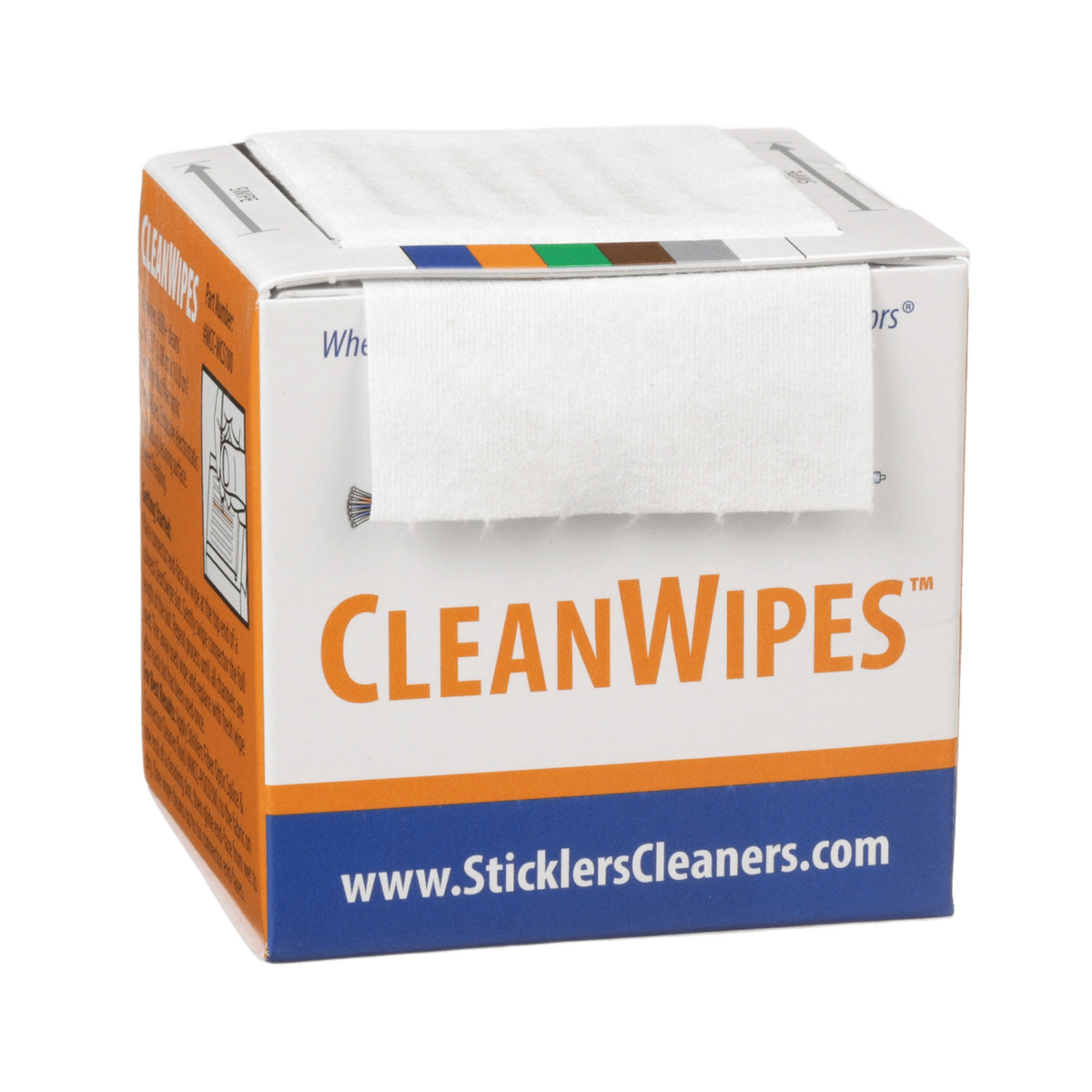 TOALLITAS DE LIMPIEZA PARA FIBRA ÓPTICA / SIN PELUSA / SIN ALCOHOL / 50 UNIDADES / CONECTORES SC, LC, MPO [FCLEANWIPE]