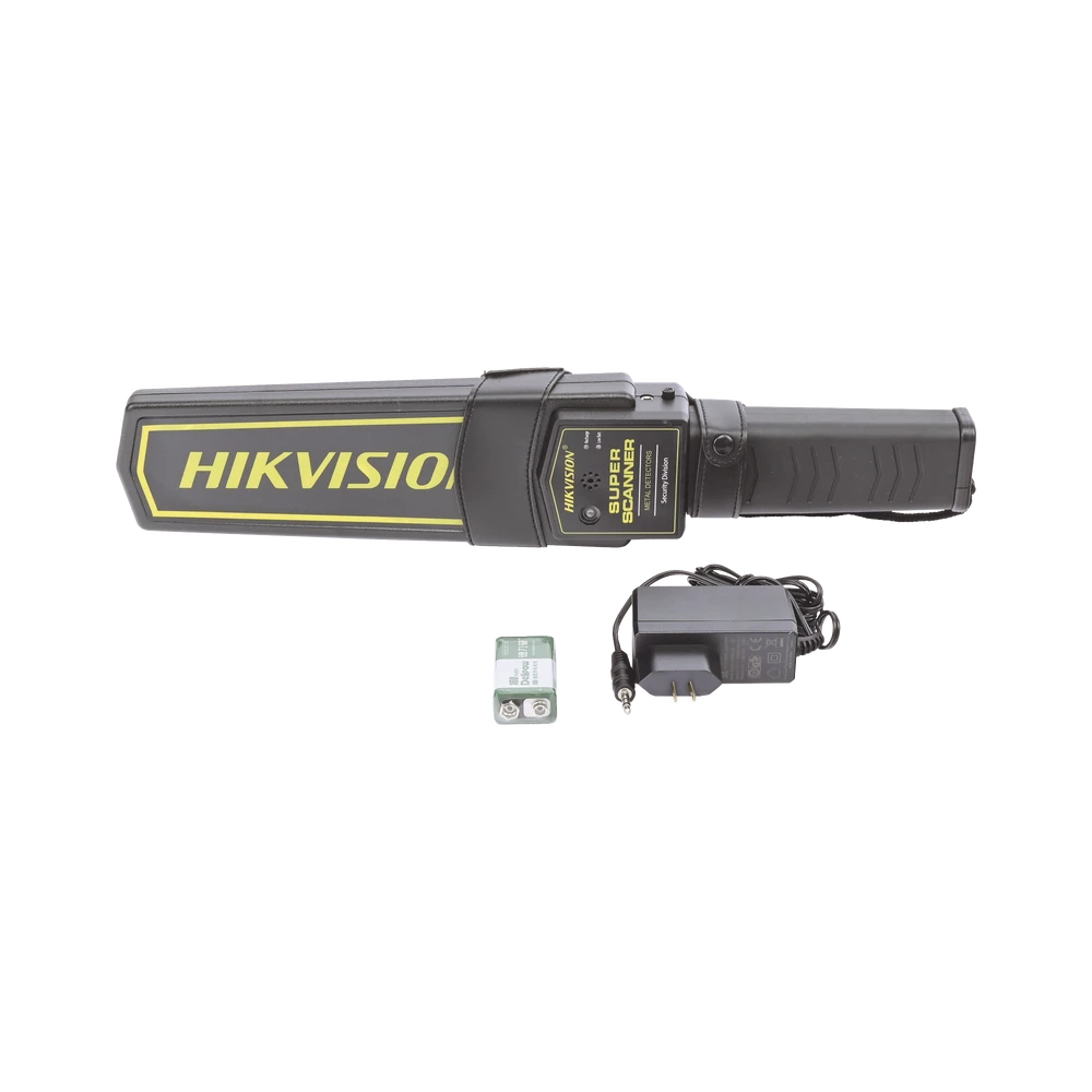 DETECTOR DE METALES PORTATIL / LIGERO Y FÁCIL DE UTILIZAR / ALERTA VISUAL, AUDIBLE Y DE VIBRACIÓN / A PRUEBA DE CAÍDAS (1 METRO)-Detectores de Metales-HIKVISION-Bsai Seguridad & Controles