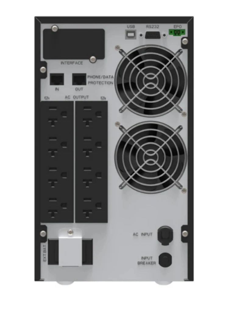 ABLEREX - AB-ARPLUS2000 - NO BREAK / UPS ONLINE EN TORRE / 2000VA / 1800W / 8 CONTACTOS DE SALIDA NEMA 5-15/20R / FP 0.9-Reguladores y UPS-ABLEREX-Bsai Seguridad & Controles