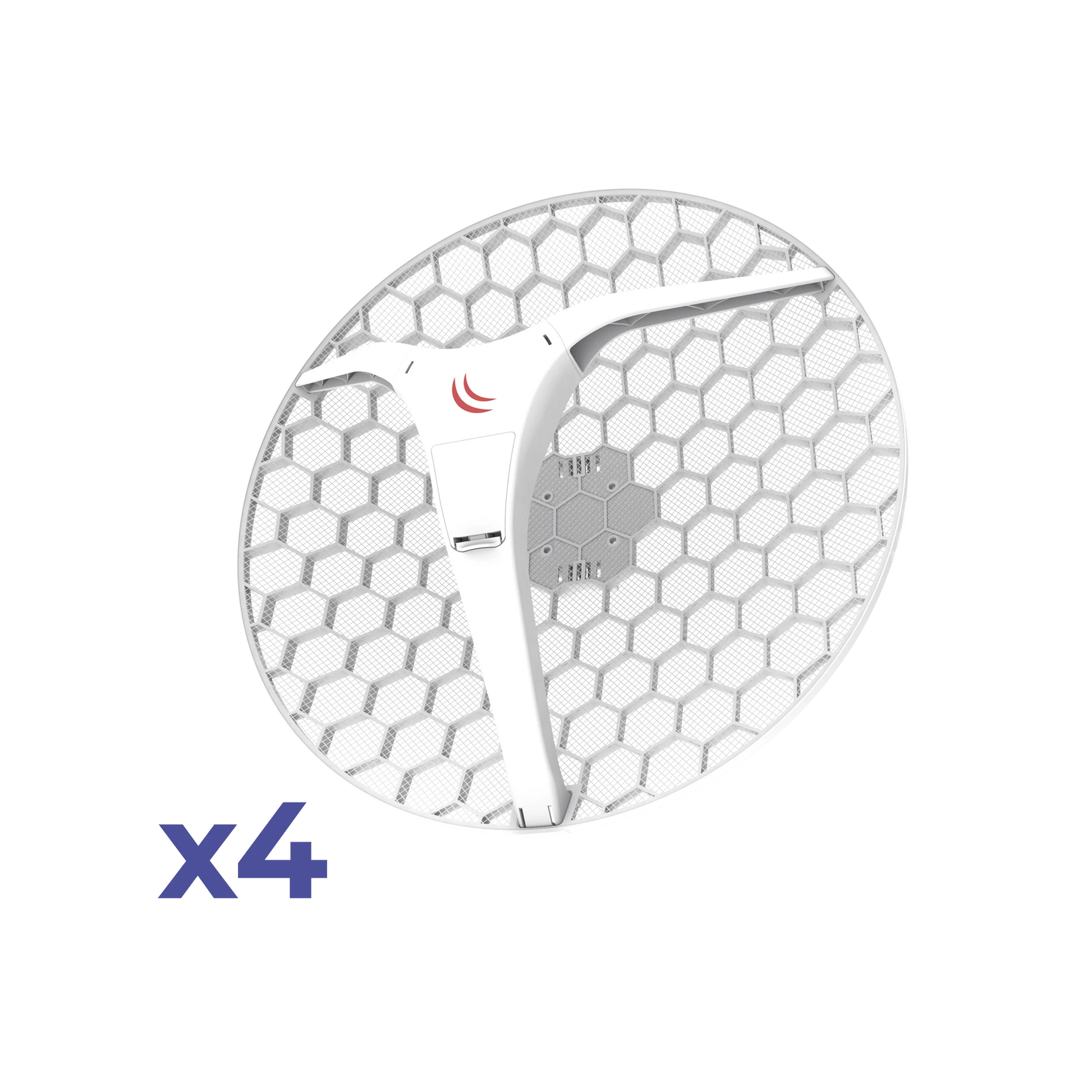 (LHG XL 5 AC 4 PACK) CPE Y PTP EN 5GHZ 802.11 A/N/AC CON ANTENA DE REJILLA DE 27DBI. "AHORA CON MÁS VELOCIDAD Y MAYOR DISTANCIA"-Enlaces PtP y PtMP-MIKROTIK-Bsai Seguridad & Controles