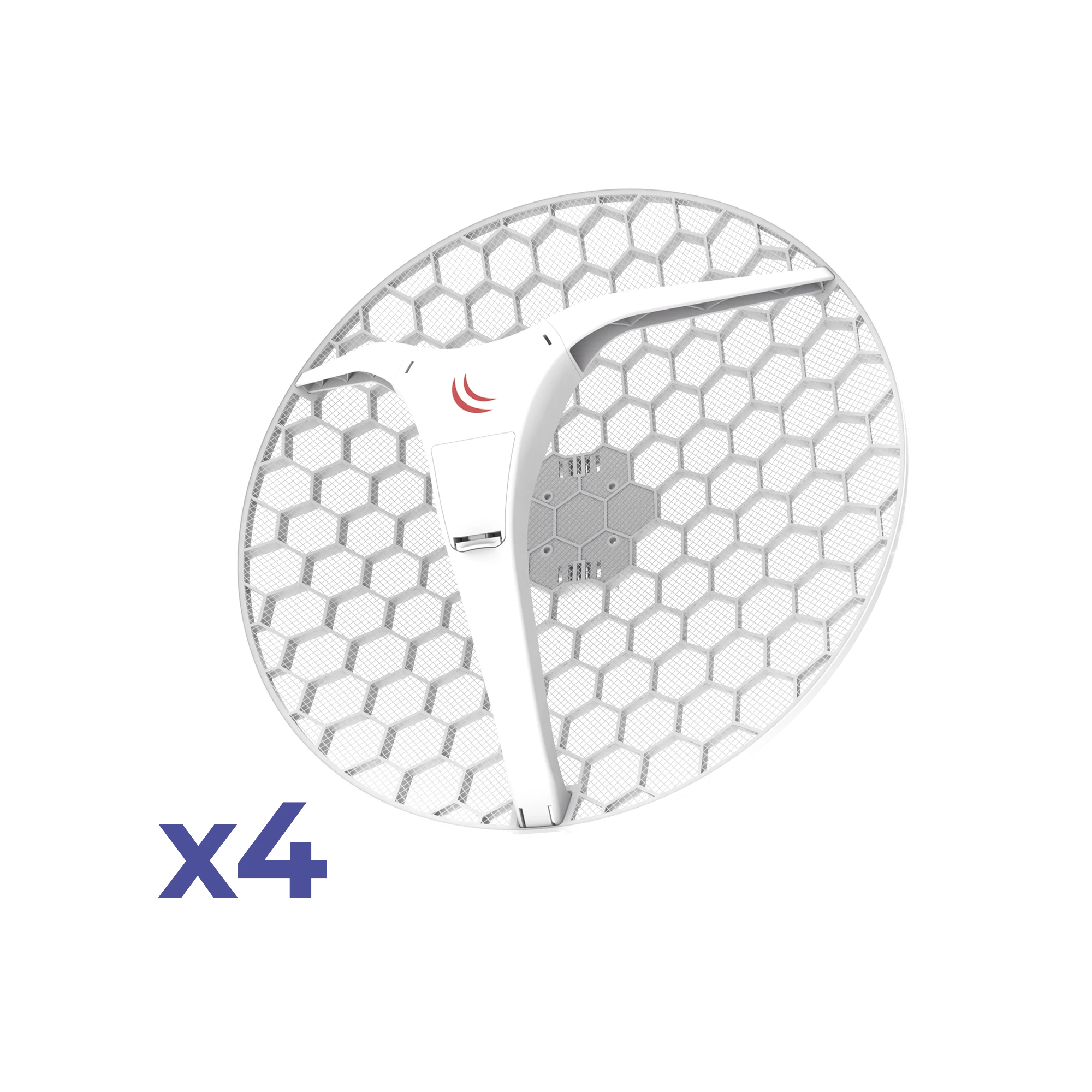 (LHG XL 5 AC 4 PACK) CPE Y PTP EN 5GHZ 802.11 A/N/AC CON ANTENA DE REJILLA DE 27DBI. "AHORA CON MÁS VELOCIDAD Y MAYOR DISTANCIA"-Enlaces PtP y PtMP-MIKROTIK-Bsai Seguridad & Controles