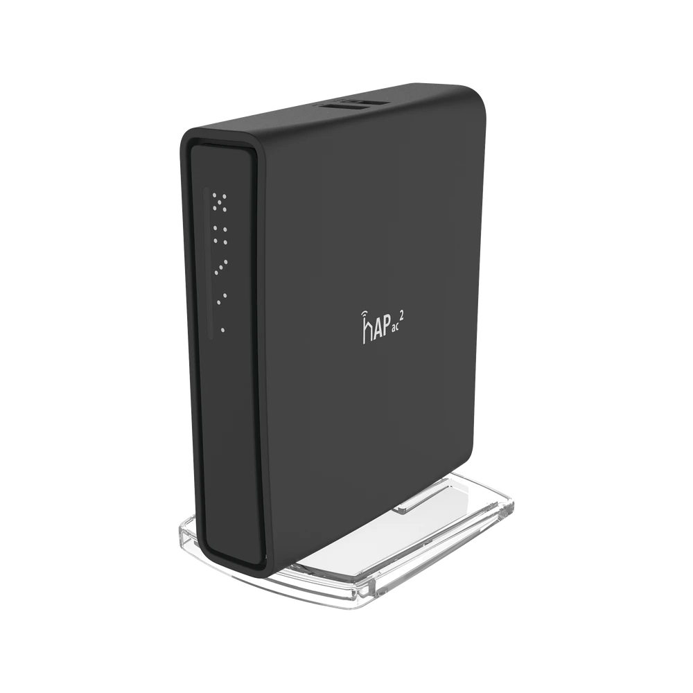 (HAP AC2) 5 PUERTOS GIGABIT ETHERNET, 1 PUERTO USB, DOBLE BANDA 802.11 B/G/N/AC WAVE 2, ANTENA DE 2.5 DBI HASTA 500 MW DE POTENCIA-Redes WiFi-MIKROTIK-Bsai Seguridad & Controles
