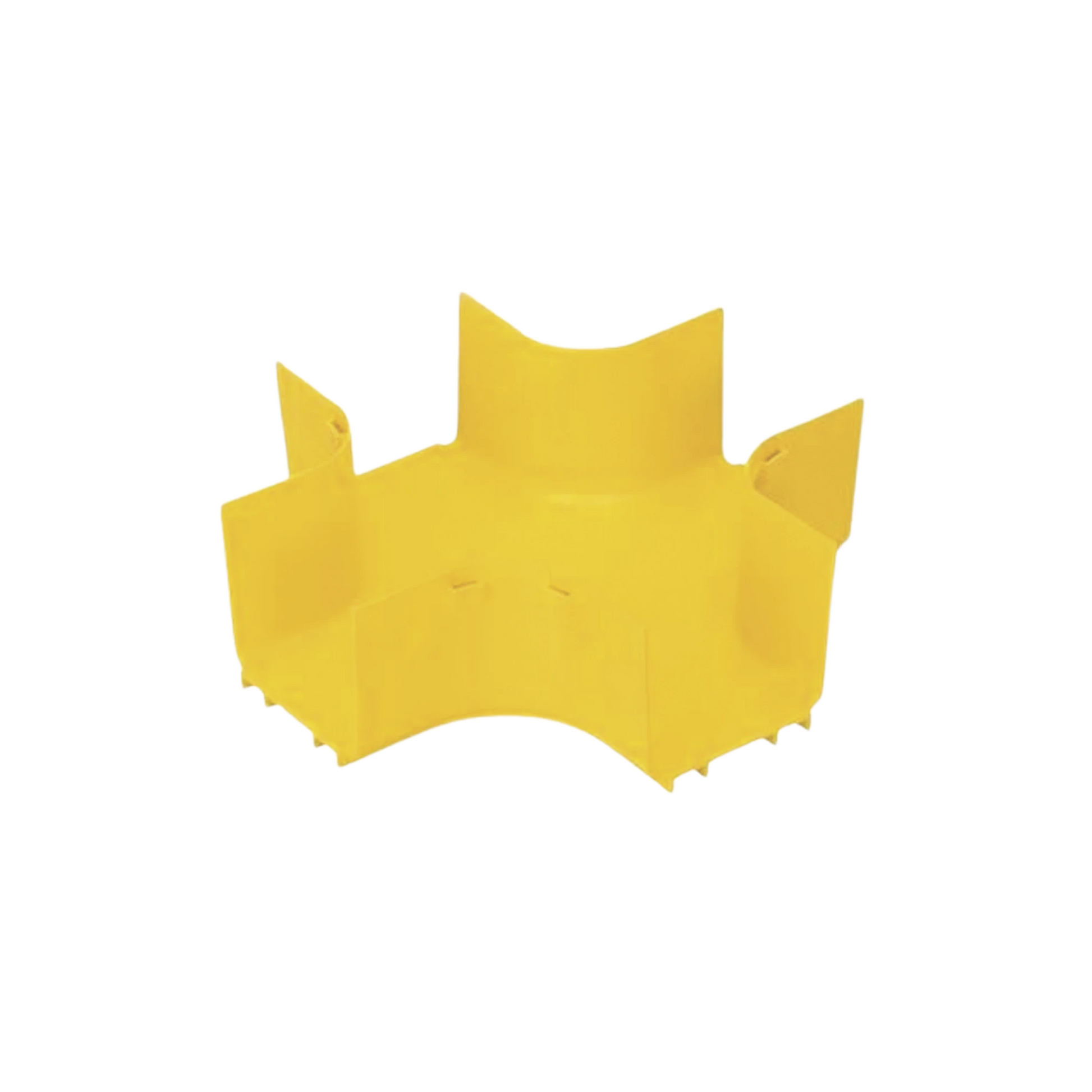 ACCESORIO DE 4 VÍAS HORIZONTAL, CON ÁNGULOS A 90º, PARA CANALETAS FIBERRUNNER™ 4X4, COLOR AMARILLO-Canalización-PANDUIT-Bsai Seguridad & Controles