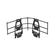 ACCESORIO DE CONTROL DE RADIO DE CURVATURA EN CRUCES, TES O INTERSECCIONES, EN CHAROLAS WYR-GRID® DE PANDUIT, 101.6 MM DE ALTO, COLOR NEGRO-Charola-PANDUIT-Bsai Seguridad & Controles