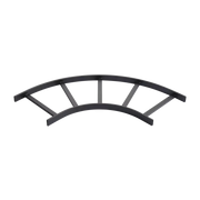 ACCESORIO DE ESCALERILLA SECCIÓN HORIZONTAL DE 90º, 12 IN DE ANCHO, DE ACERO, COLOR NEGRO-Charola-HOFFMAN-Bsai Seguridad & Controles