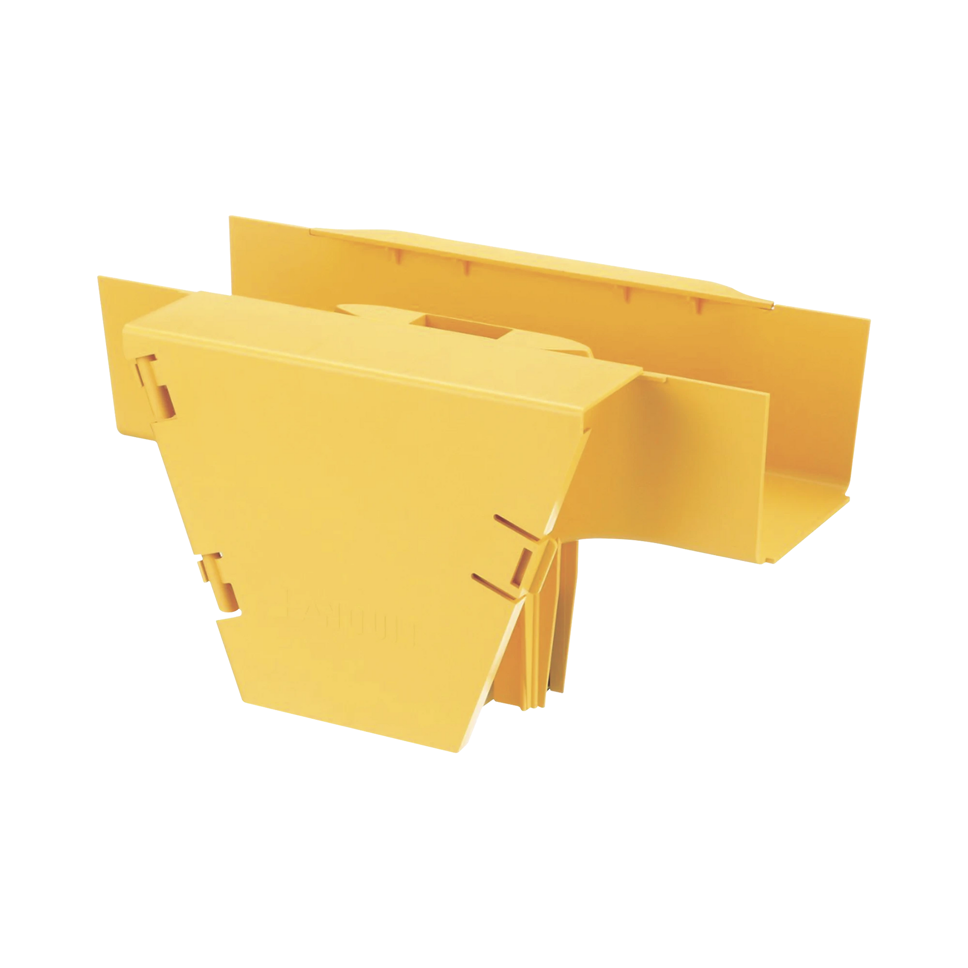 ACCESORIO EN T CON CONEXIÓN HORIZONTAL Y BAJADA VERTICAL A 90º, PARA CANALETAS FIBERRUNNER? 4X4, COLOR AMARILLO-Canaletas-PANDUIT-Bsai Seguridad & Controles
