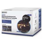 KIT TURBOHD 1080P LITE / DVR 4 CANALES / 4 CÁMARAS BALA 2 MEGAPIXEL COLORVU / FUENTE DE PODER / ACCESORIOS DE INSTALACIÓN-Kits Sistemas Completos-EPCOM-Bsai Seguridad & Controles