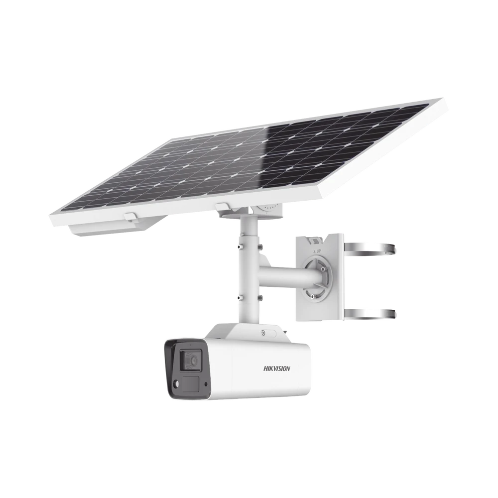 KIT SOLAR IP ALL IN ONE / CÁMARA BALA COLORVU 4 MEGAPIXEL / LENTE 4MM / PANEL SOLAR / BATERÍA DE RESPALDO DE LITIO 23.2AH (HASTA 24 DÍAS) / CONEXIÓN 4G / ACCESORIOS DE INSTALACIÓN-HIKVISION-Bsai Seguridad & Controles