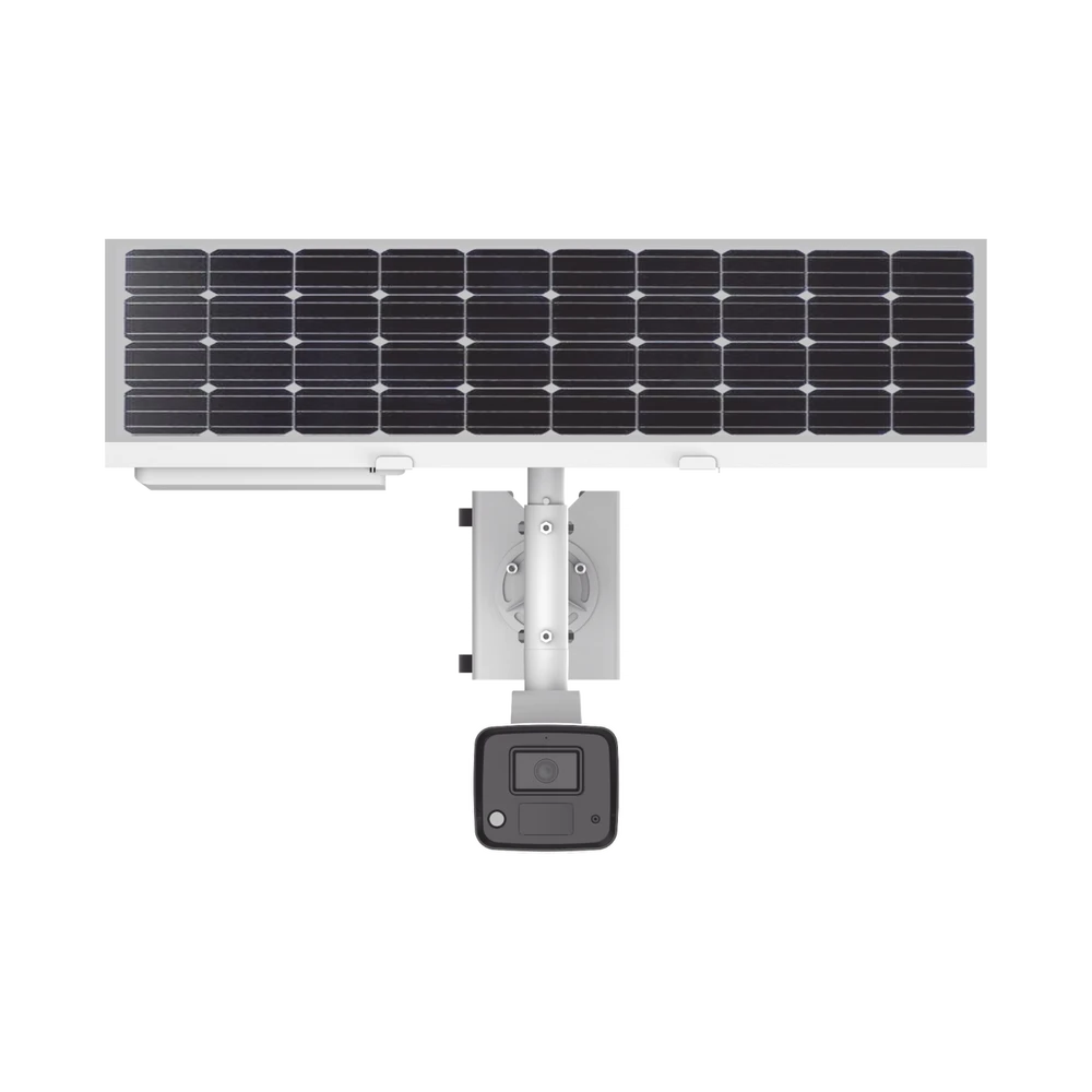 KIT SOLAR IP ALL IN ONE / CÁMARA BALA COLORVU 4 MEGAPIXEL / LENTE 4MM / PANEL SOLAR / BATERÍA DE RESPALDO DE LITIO 23.2AH (HASTA 24 DÍAS) / CONEXIÓN 4G / ACCESORIOS DE INSTALACIÓN-HIKVISION-Bsai Seguridad & Controles