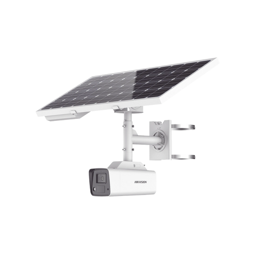 KIT SOLAR IP ALL IN ONE / CÁMARA BALA COLORVU 4 MEGAPIXEL / LENTE 4MM / PANEL SOLAR / BATERÍA DE RESPALDO DE LITIO 23.2AH (HASTA 24 DÍAS) / CONEXIÓN 4G / ACCESORIOS DE INSTALACIÓN-Cámaras IP-HIKVISION-DS-2XS2T47G1-LDH/4G/C18S40-Bsai Seguridad & Controles