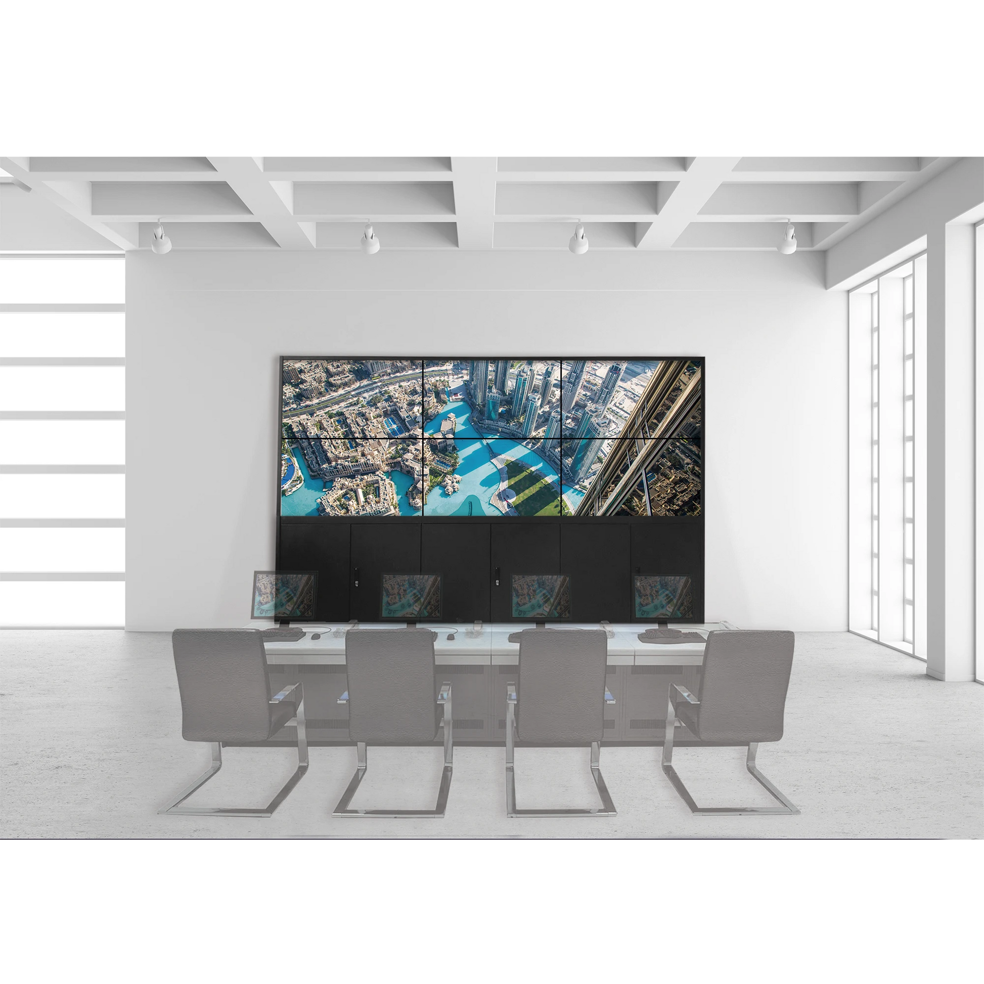 KIT VIDEOWALL 3X2 / INCLUYE 6 PANTALLAS DE 55" / DECODER / BASE DE PISO / ACCESORIOS DE INSTALACIÓN-Audio, Video y Voceo-HIKVISION-Bsai Seguridad & Controles