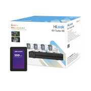 KIT TURBOHD 1080P + SSD 512 GB / DVR 4 CANALES / 4 CÁMARAS BALA COLORVU CON MICRÓFONO INTEGRADO / FUENTE DE PODER / ACCESORIOS DE INSTALACIÓN-Kits- Sistemas Completos-HILOOK BY HIKVISION-Bsai Seguridad & Controles