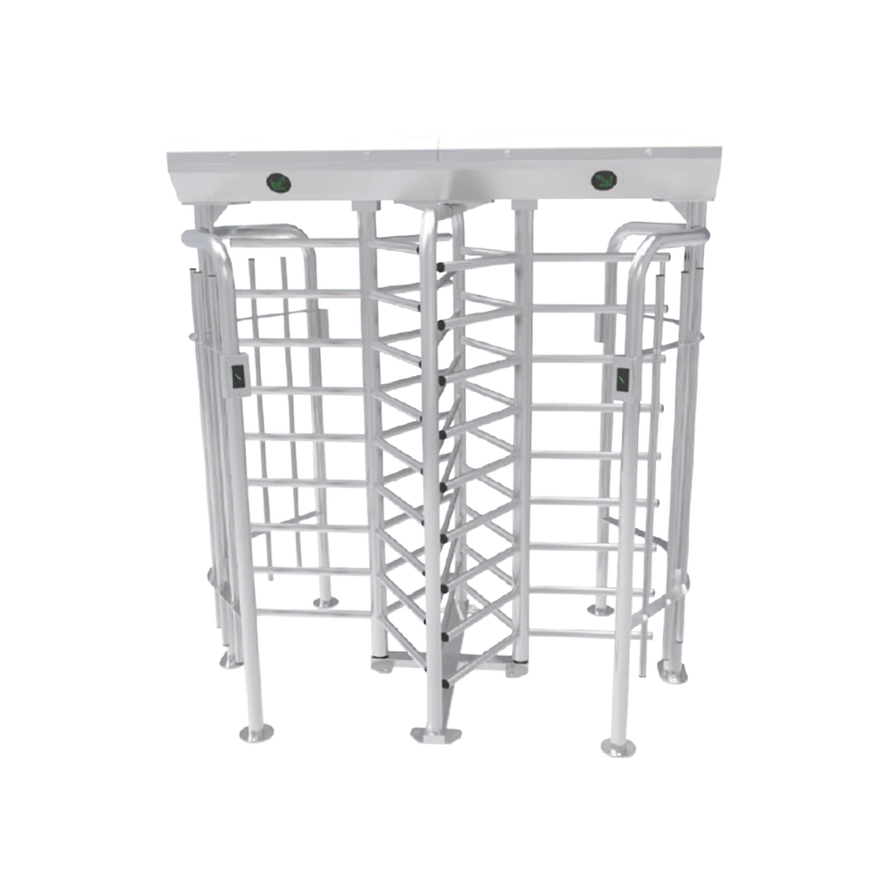 TORNIQUETE DOBLE DE CUERPO COMPLETO / ÁNGULO DEL EJE 120 GRADOS / ACERO INOXIDABLE-Torniquetes y Puertas de Cortesía-ZKTECO-Bsai Seguridad & Controles