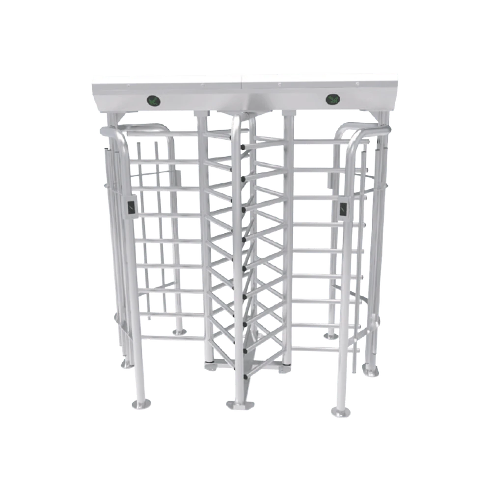TORNIQUETE DOBLE DE CUERPO COMPLETO / ÁNGULO DEL EJE 120 GRADOS / ACERO INOXIDABLE-Torniquetes y Puertas de Cortesía-ZKTECO-Bsai Seguridad & Controles