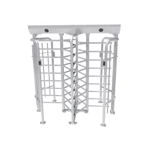 TORNIQUETE DOBLE DE CUERPO COMPLETO / ÁNGULO DEL EJE 120 GRADOS / ACERO INOXIDABLE-Torniquetes y Puertas de Cortesía-ZKTECO-FHT-2300-D-Bsai Seguridad & Controles