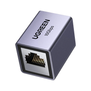 ACOPLADOR STP (EXTENSOR DE CABLE ETHERNET RJ45) | 10GBPS | BLINDADO | COMPATIBILIDAD CON CAT8 CAT7 CAT6 CAT5E | HASTA 100 METROS | ALEACIÓN DE ALUMINIO-Cables y Conectores-UGREEN-Bsai Seguridad & Controles