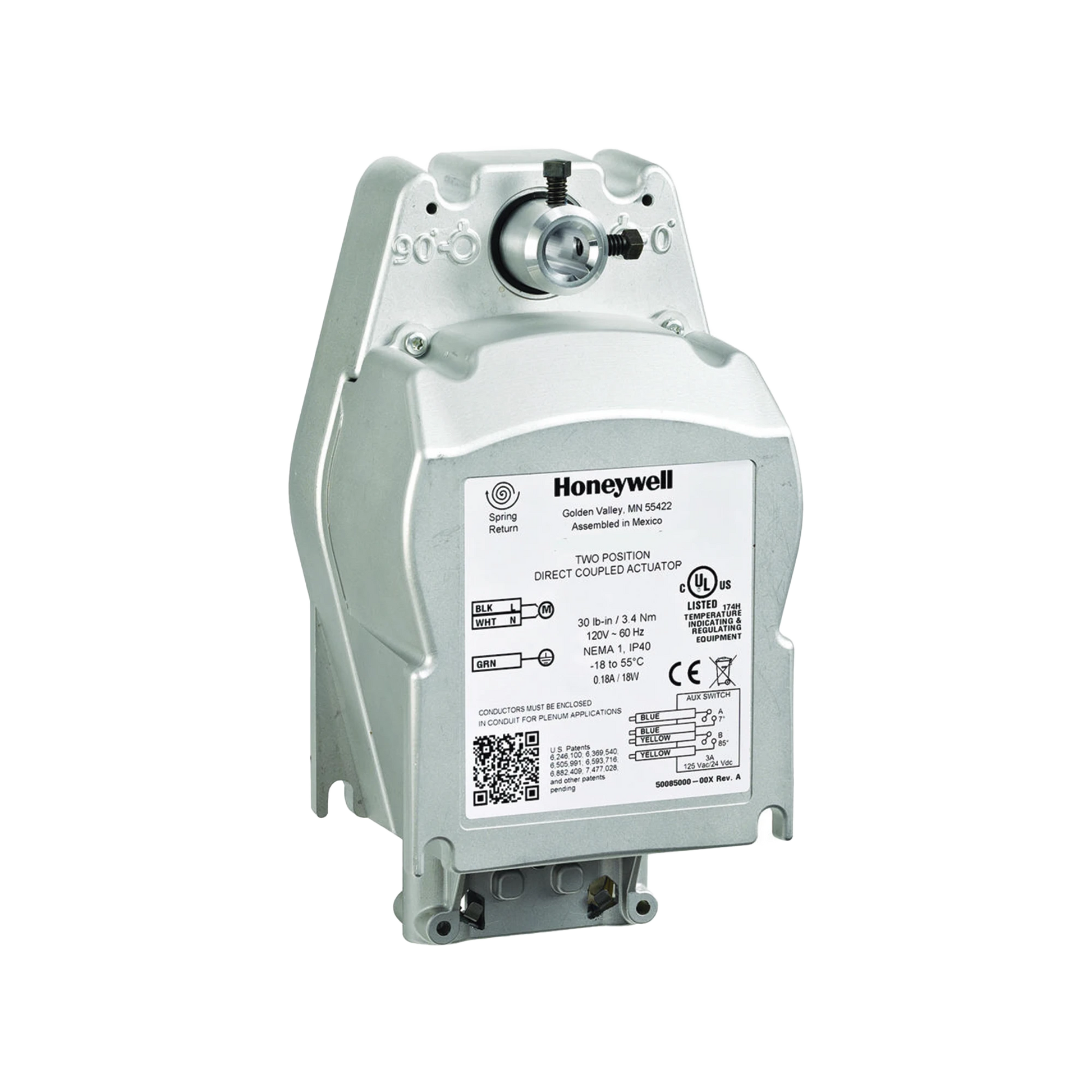 ACTUADOR DE DOS POSICIONES DE ACCIÓN RÁPIDA PARA FUEGO Y HUMO-BMS-HONEYWELL BMS-Bsai Seguridad & Controles
