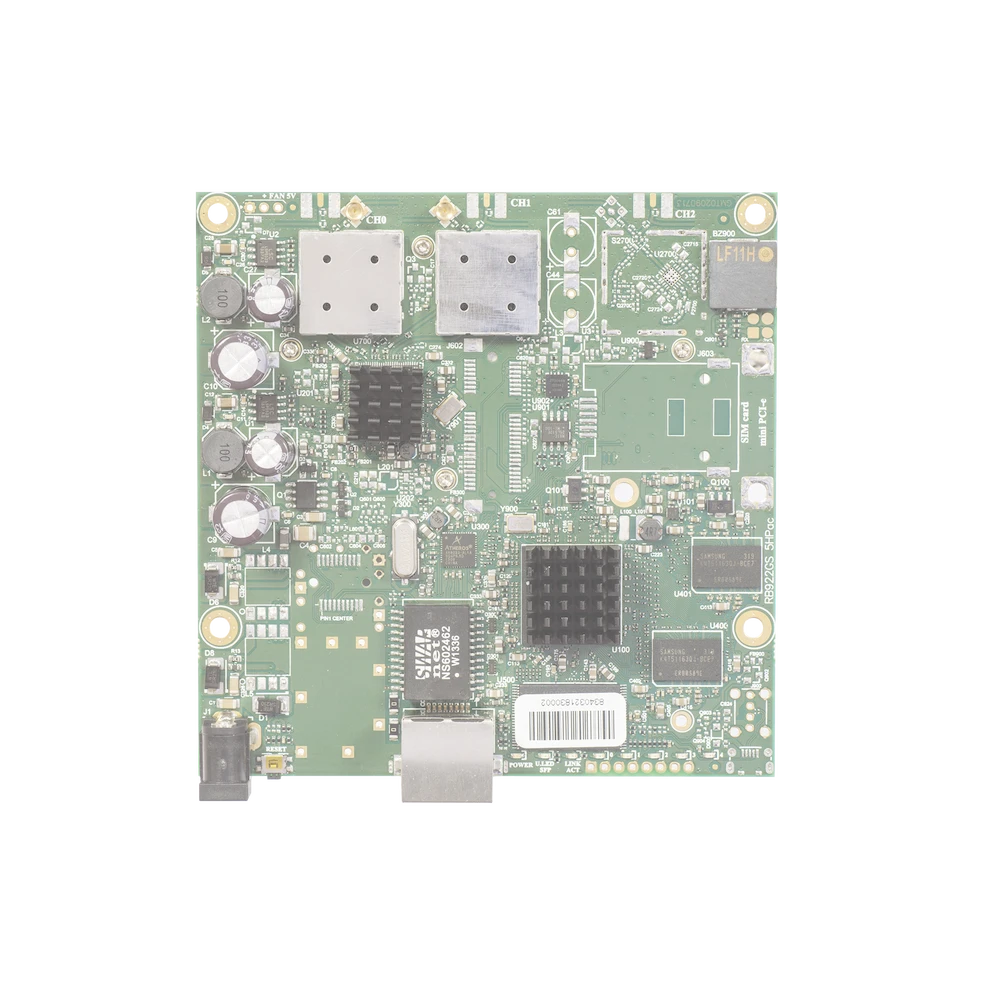 ROUTERBOARD INALÁMBRICO EN 5GHZ A/N/AC, 1 PUERTO GIGABIT, CPU 720MHZ, LICENCIA NIVEL 3 (SOLO CLIENTE)-Enlaces PtP y PtMP-MIKROTIK-Bsai Seguridad & Controles
