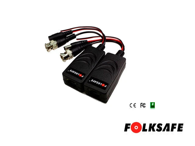 TRANSCEPTOR HD FOLKSAFE, TRANSMISOR/RECEPTOR DE VIDEO, DATOS(PTZ) Y VOLTAJE(12V/24V, DC/AC), COMPATIBLE CON TODAS LAS MARCAS DE CÁMARAS CON FORMATO HD-TVI, HD-CVI, AHD ANÁLOGA, DISTANCIA MÁXIMA DE CABLEADO PARA VIDEO AHD 1.3MP 330MTS, DISTANCIA MÁXIMA ...-Accesorios Videovigilancia-FOLKSAFE-Bsai Seguridad & Controles