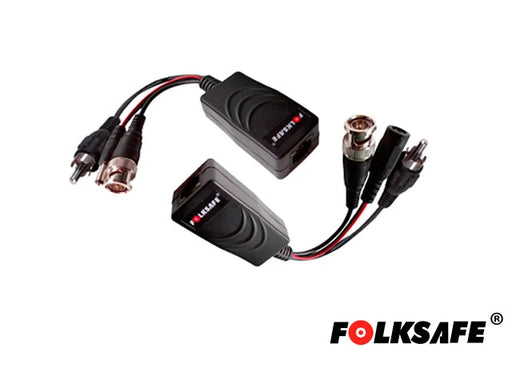 TRANSCEPTOR HD FOLKSAFE, TRANSMISOR/RECEPTOR DE VIDEO, AUDIO Y VOLTAJE(12V/24V, DC/AC),COMPATIBLE CON TODOS LAS MARCAS DE CÁMARAS CON FORMATO HD-TVI, HD-CVI, AHD ANÁLOGA, SOPORTA DISTANCIA MÁXIMA DE CABLEADO PARA VIDEO AHD DE 330MTS A 1.3MP, DISTANCIA...-Accesorios Videovigilancia-FOLKSAFE-Bsai Seguridad & Controles