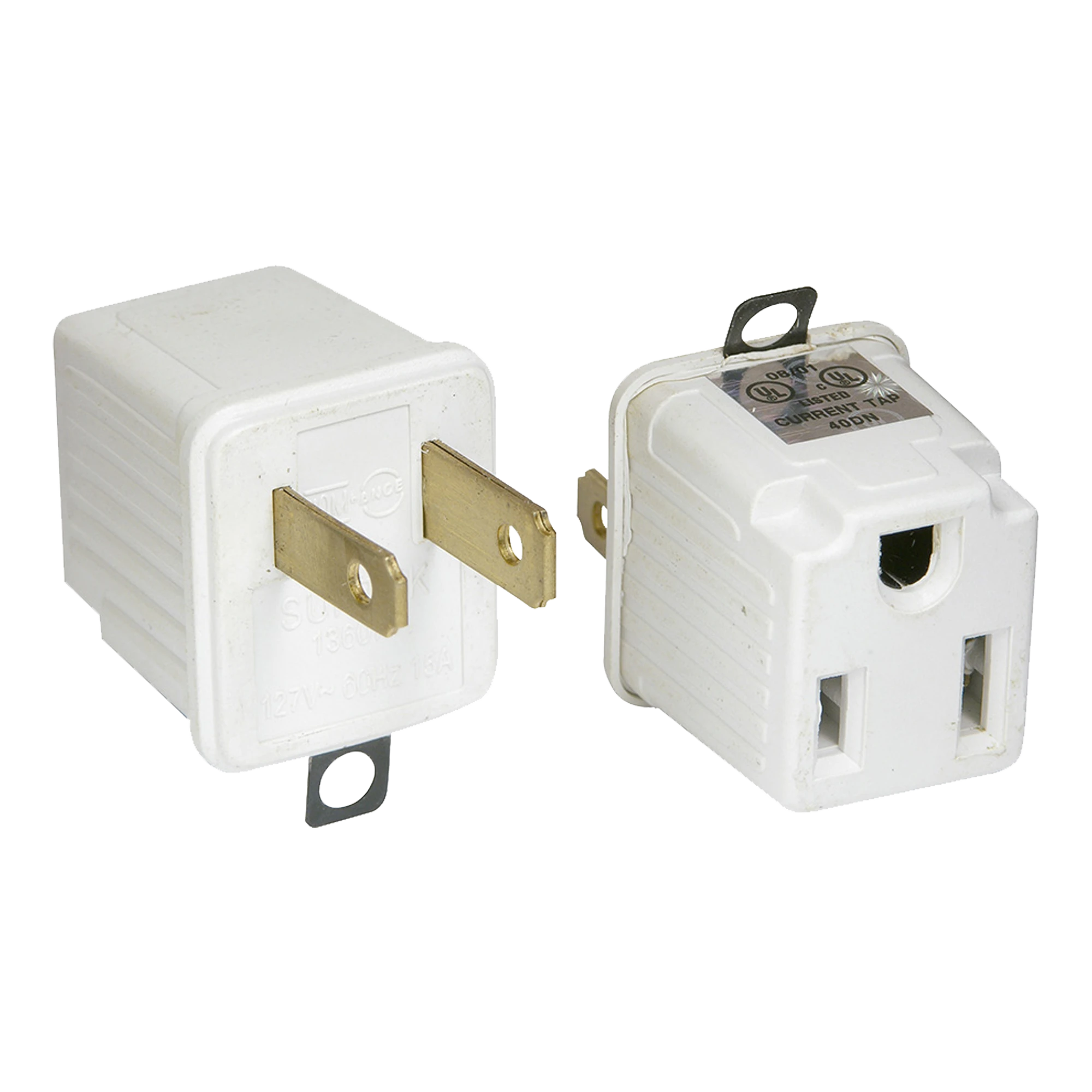 ADAPTADOR CLAVIJA DE ATERRIZADO A POLARIZADO 2 PIEZAS ABS-Herramientas-SURTEK-Bsai Seguridad & Controles