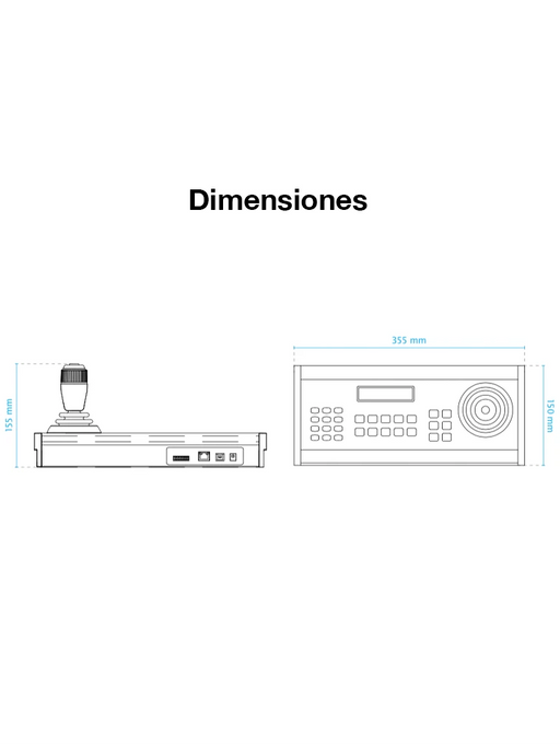 VIVOTEK AJ-002 - JOYSTICK PARA CAMARAS IP PTZ VIVOTEK / INTE RFACE USB / 28 BOTONES FLEXIBLES / COMPATIBLE CON SOFTWARE VAST / ADAPTADOR DE ALIMENTACION 120VCA A-Teclados y Joystick-VIVOTEK-VIA051001-Bsai Seguridad & Controles