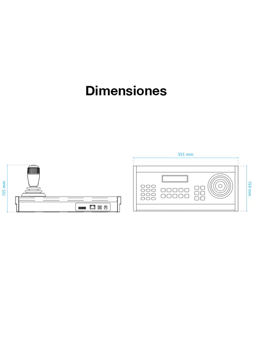 VIVOTEK AJ-002 - JOYSTICK PARA CAMARAS IP PTZ VIVOTEK / INTE RFACE USB / 28 BOTONES FLEXIBLES / COMPATIBLE CON SOFTWARE VAST / ADAPTADOR DE ALIMENTACION 120VCA A-Teclados y Joystick-VIVOTEK-VIA051001-Bsai Seguridad & Controles