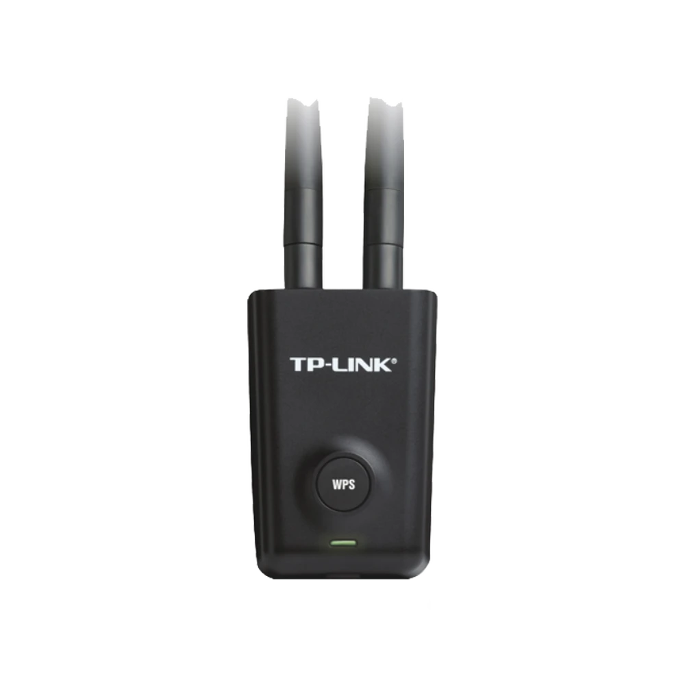 ADAPTADOR DE ALTA POTENCIA USB INALÁMBRICO N 300 MBPS 2.4 GHZ CON 2 ANTENAS EXTERNAS DE 5 DBI-Redes WiFi-TP-LINK-Bsai Seguridad & Controles