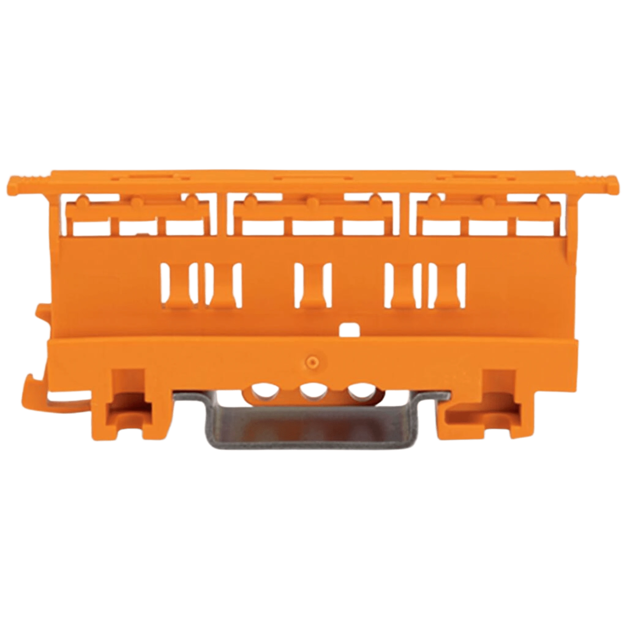 ADAPTADOR DE FIJACIÓN SERIE 221 / 6 MM² / PARA MONTAJE SOBRE CARRIL DIN-35 Y MONTAJE ATORNILLADO / COLOR NARANJA / AISLAMIENTO POLIAMIDA / CLASE DE INFLAMABILIDAD UL 94 V0-Accesorios-WAGO-Bsai Seguridad & Controles