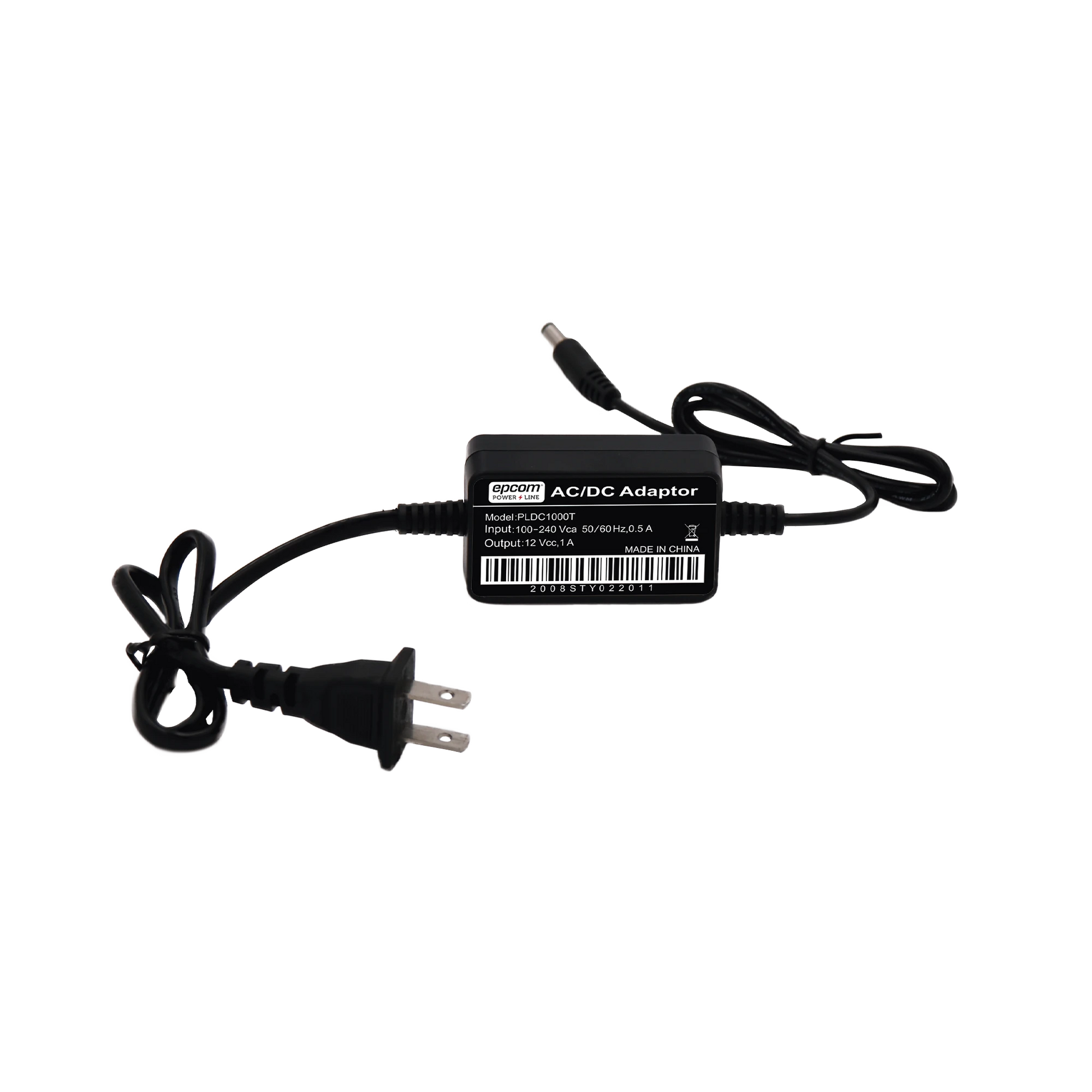 ADAPTADOR DE PARED DE 12VCD @ 1 A CON TERMINALES DE EXTENSIÓN-Fuentes de Alimentación-EPCOM POWERLINE-Bsai Seguridad & Controles