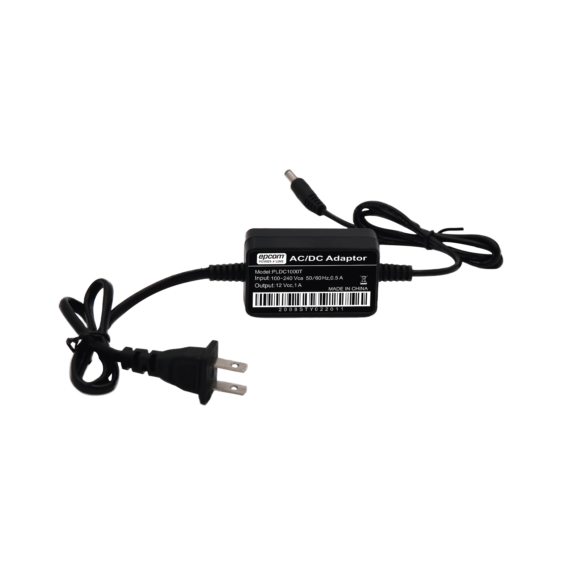 ADAPTADOR DE PARED DE 12VCD @ 1 A CON TERMINALES DE EXTENSIÓN-Fuentes de Alimentación-EPCOM POWERLINE-Bsai Seguridad & Controles