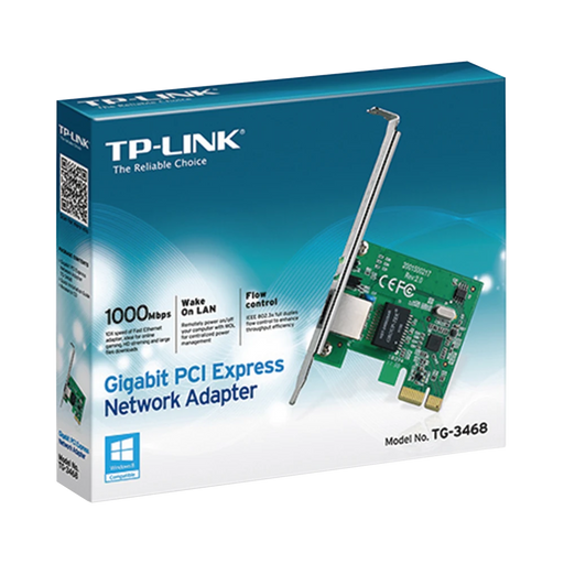 ADAPTADOR DE RED PCI EXPRESS GIGABIT, INTERFAZ PCI DE 32-BIT-Redes WiFi-TP-LINK-TG-3468-Bsai Seguridad & Controles