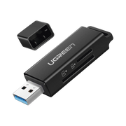LECTOR DE TARJETAS SD PORTÁTIL USB 3.0 DE DOBLE RANURA / ADAPTADOR DE TARJETA DE MEMORIA FLASH CONCENTRADOR PARA TF SD MICRO SD SDXC SDHC MMC RS-MMC MICRO SDXC MICRO SDHC UHS-I-Servidores / Almacenamiento / Cómputo-UGREEN-Bsai Seguridad & Controles