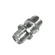 ADAPTADOR DOBLE N HEMBRA PARA CHASIS DE MONTAJE FRONTAL EN DOBLE D PLANO Y CUERPO PLATEADO.-Adaptadores-RF INDUSTRIES,LTD-Bsai Seguridad & Controles