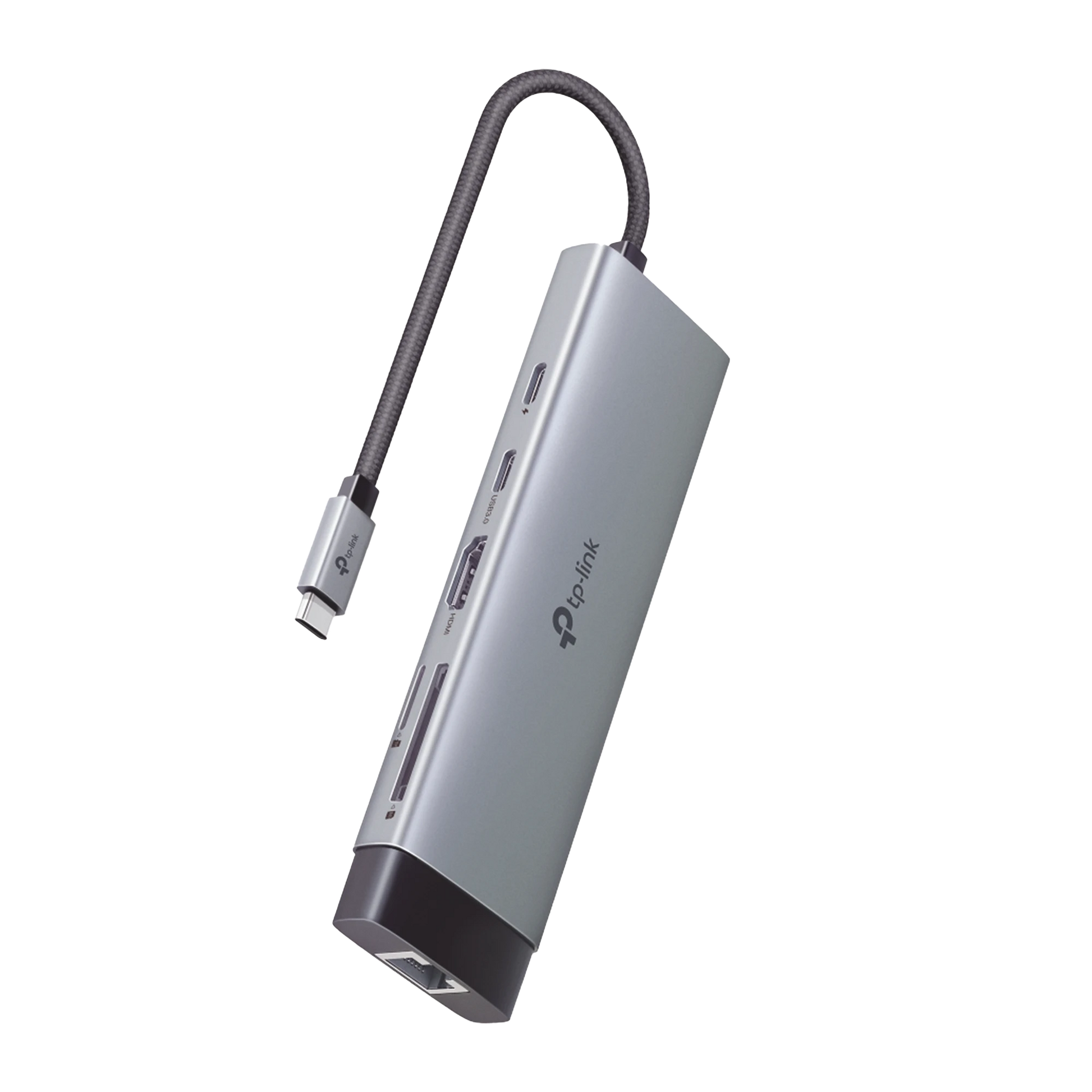 ADAPTADOR HUB 9 EN 1, 1 PUERTO USB-C ENTRADA, 1 PUERTO HDMI 4K, 1 PUERTO ETHERNET GIGABIT, 1 PUERTO SD Y MICROSD, 1 PUERTO USB-C Y 3 PUERTOS USB-A-Equipo de Cómputo-TP-LINK-Bsai Seguridad & Controles