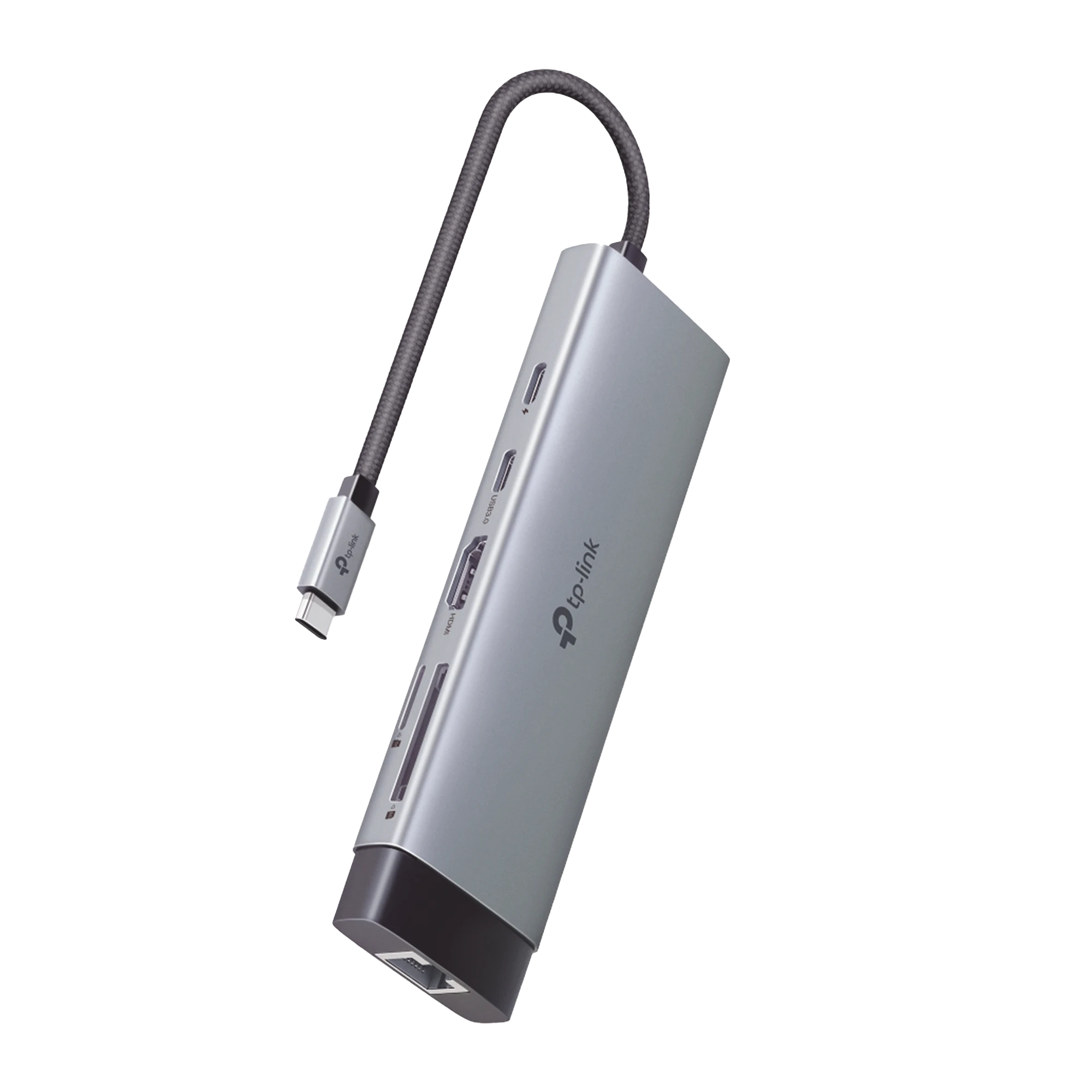 ADAPTADOR HUB 9 EN 1, 1 PUERTO USB-C ENTRADA, 1 PUERTO HDMI 4K, 1 PUERTO ETHERNET GIGABIT, 1 PUERTO SD Y MICROSD, 1 PUERTO USB-C Y 3 PUERTOS USB-A-Equipo de Cómputo-TP-LINK-Bsai Seguridad & Controles