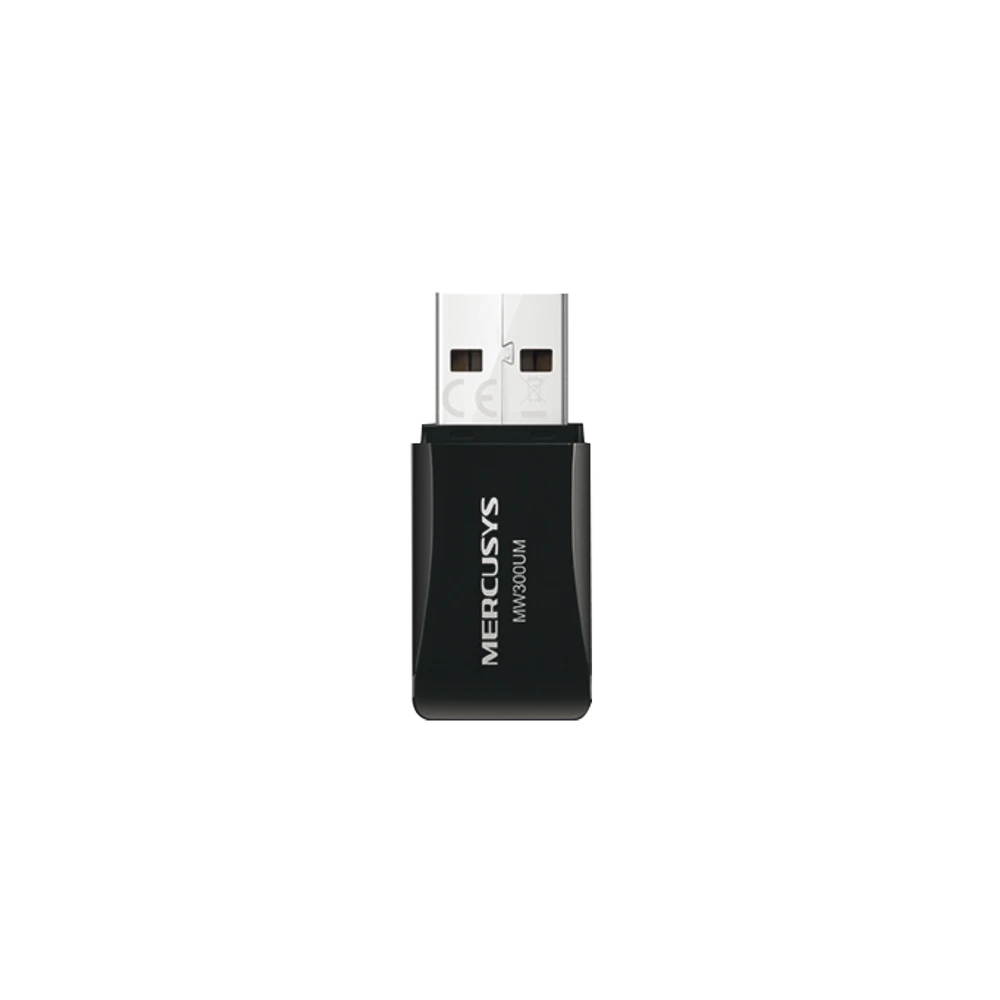 ADAPTADOR INALÁMBRICO N USB 2.0 DE 300 MBPS 2.4 GHZ, 2T2R CON 2 ANTENAS INTERNAS-Redes WiFi-MERCUSYS-Bsai Seguridad & Controles