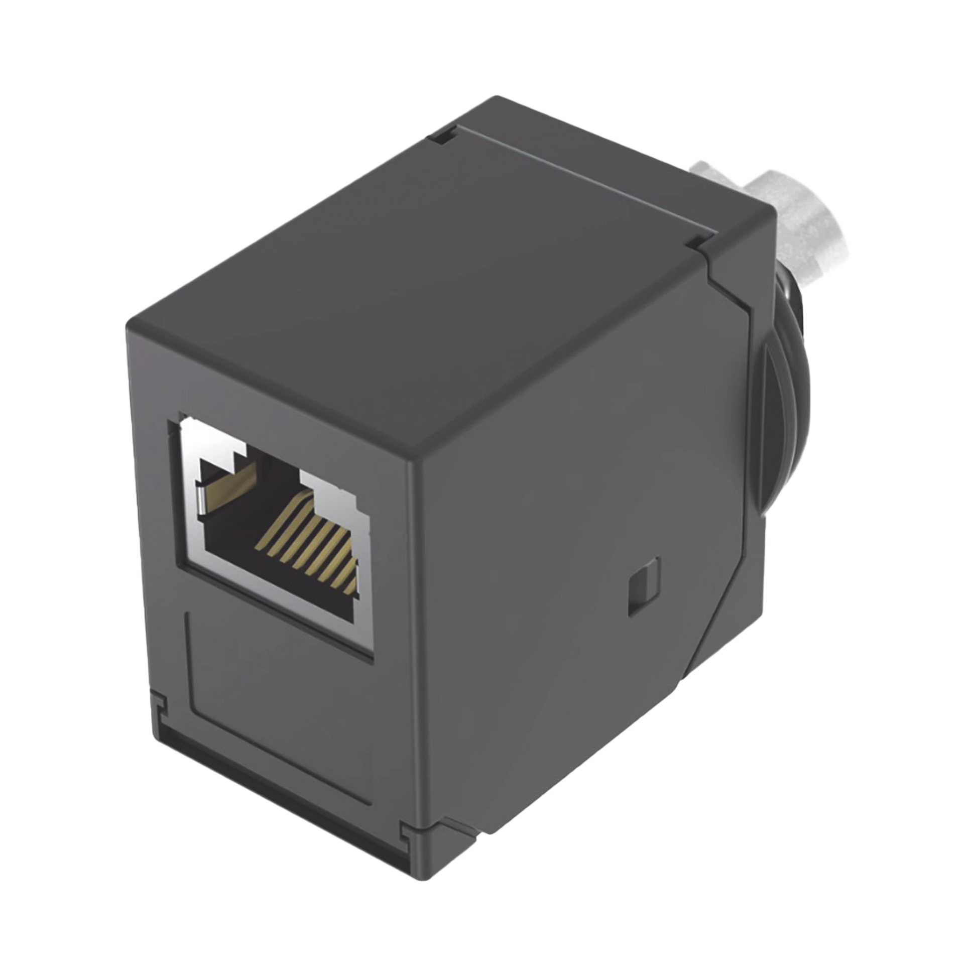 ADAPTADOR INDUSTRIALNET? DE M12 X-CODE A RJ45, PARA USO EN REDES INDUSTRIALES EN PLANTAS DE PRODUCCIÓN, PROTECCIÓN IP20 EN RJ45 E IP68 EN M12, COLOR NEGRO-Jacks / Plugs-PANDUIT-Bsai Seguridad & Controles