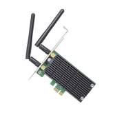 ADAPTADOR PCI INALÁMBRICO DOBLE BANDA AC 1200 MBPS / ANTENA DE ALTA GANANCIA / TECNOLOGÍA MU-MUMO 2X2 / SOPORTE DE PERFIL BAJO Y ALTURA COMPLETA-Redes WiFi-TP-LINK-Bsai Seguridad & Controles