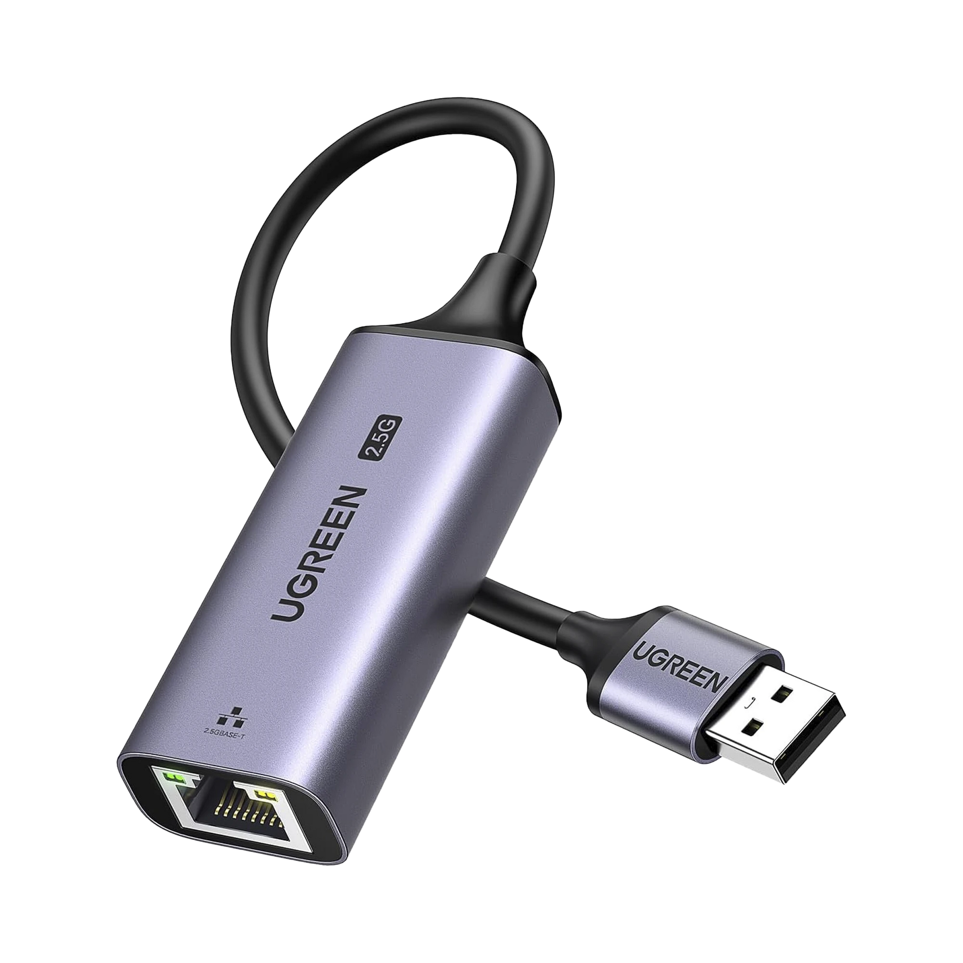 ADAPTADOR USB-A 3.0 A ETHERNET 2.5G | CHIP DE ÚLTIMA GENERACIÓN RTL8156BG | INDICADORES LED | CAJA DE ALUMINIO | DISEÑO REFORZADO | COMPACTO Y PORTÁTIL | COMPATIBLE CON LAPTOP /PC/NAS/ENRUTADOR/SWITCH DE ETHERNET, ETC.-Accesorios Generales-UGREEN-Bsai Seguridad & Controles