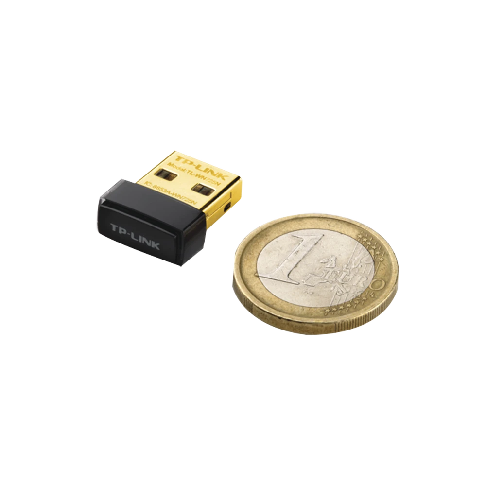 ADAPTADOR USB NANO INALÁMBRICO N 150 MBPS 2.4 GHZ CON 1 ANTENA INTERNA-Redes WiFi-TP-LINK-Bsai Seguridad & Controles