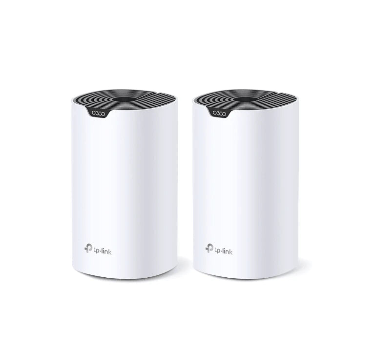 TP-LINK DECO S7 2 PACK - KIT 2 ROUTERS INALÁMBRICOS MESH INTERIOR PARA HOGAR / DOBLE BANDA WI-FI 5 AC1900 MBPS / 3 PUERTO GIGABIT WAN/LAN / 3 ANTENAS INTERNAS / ADMINISTRACIÓN MEDIANTE LA APP DECO (IOS, ANDROID) (2 PIEZAS)-Ruteadores / Firewalls / Balanceadores de carga-TP-LINK-Bsai Seguridad & Controles