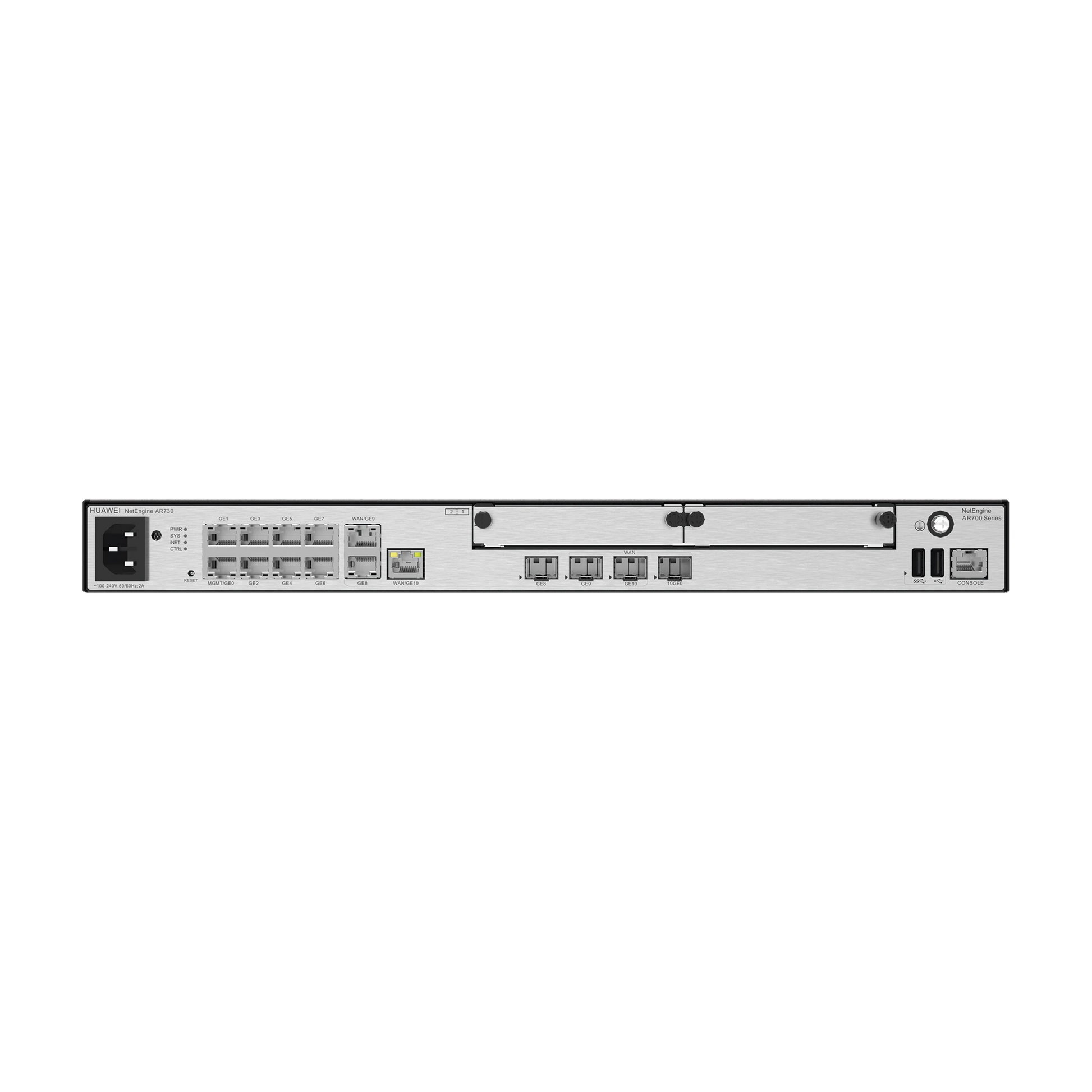HUAWEI EKIT - ROUTER EMPRESARIAL / 2 PUERTOS 10/100/1000 MBPS COMBO 2 PUERTO SFP + 1 PUERTO SFP+ (WAN) / 8 PUERTO 10/100/1000 MBPS(WAN/LAN) / RENDIMIENTO 6 GBPS / VPN / BALANCEO DE CARGAS / HASTA 1200 CLIENTES / ADMINISTRACIÓN NUBE GRATIS-Networking-HUAWEI-Bsai Seguridad & Controles