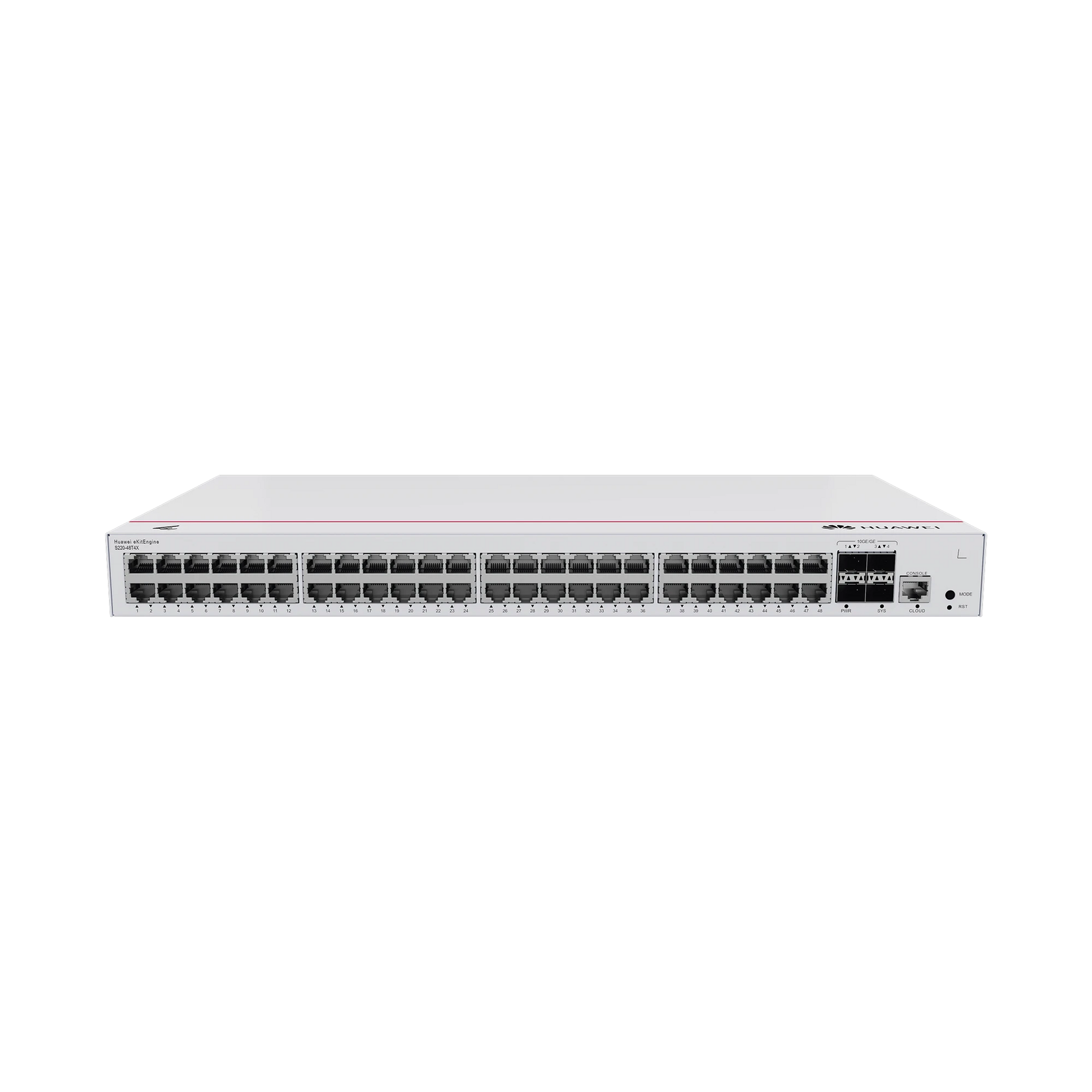 HUAWEI EKIT - SWITCH GIGABIT ADMINISTRABLE CAPA 2 / 48 PUERTOS 10/100/1000 MBPS / 4 PUERTOS SFP+ UPLINK / ADMINISTRACIÓN NUBE GRATIS-Networking-HUAWEI-Bsai Seguridad & Controles