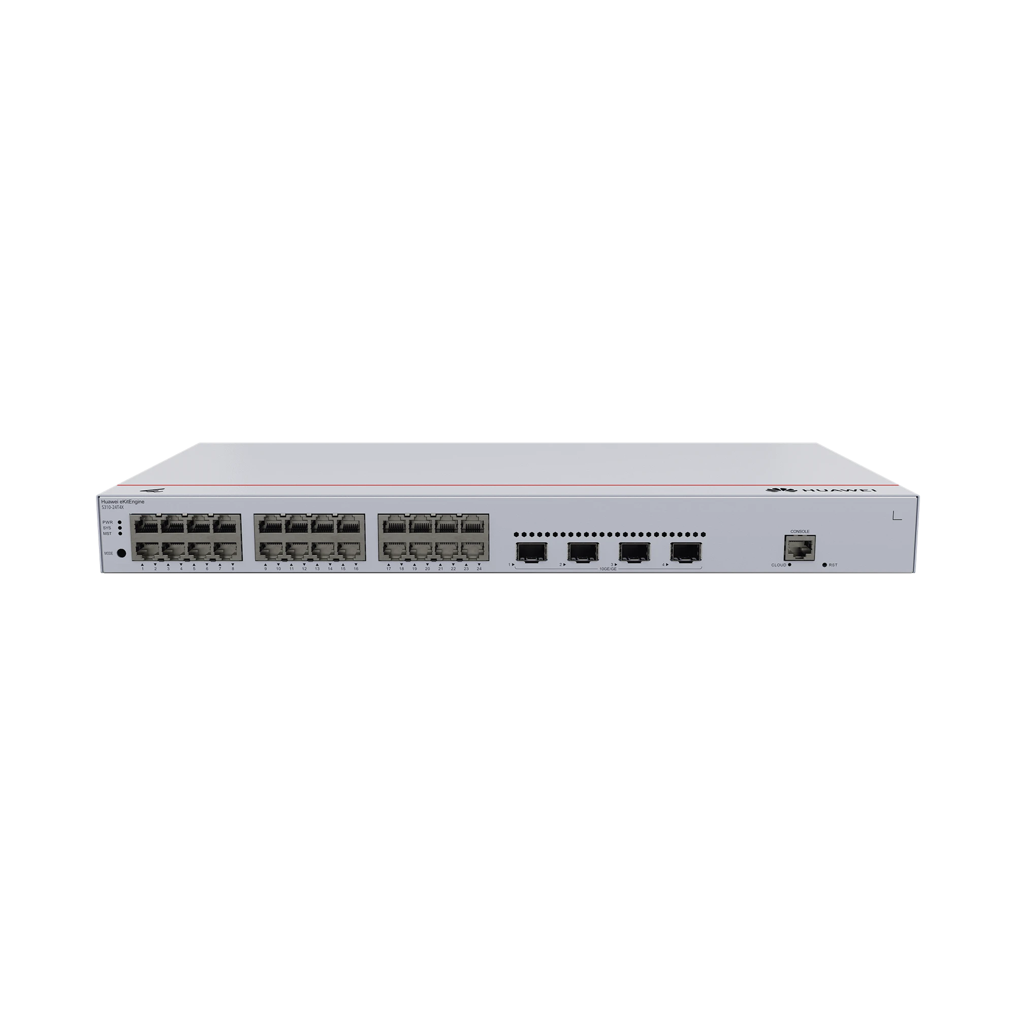 HUAWEI EKIT - SWITCH GIGABIT ADMINISTRABLE CAPA 3 / 24 PUERTOS 10/100/1000 MBPS / 4 PUERTOS SFP+ UPLINK / ISTACK /ADMINISTRACIÓN NUBE GRATIS-Networking-HUAWEI-Bsai Seguridad & Controles
