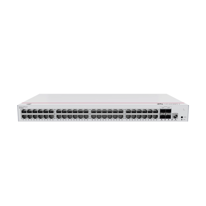 HUAWEI EKIT - SWITCH GIGABIT ADMINISTRABLE POE CAPA 3 / 48 PUERTOS 10/100/1000 MBPS (POE) / 4 PUERTOS SFP+ UPLINK / 380W / POE PERPETUO / ISTACK / ADMINISTRACIÓN NUBE GRATIS-Networking-HUAWEI eKIT-S310-48P4X-Bsai Seguridad & Controles