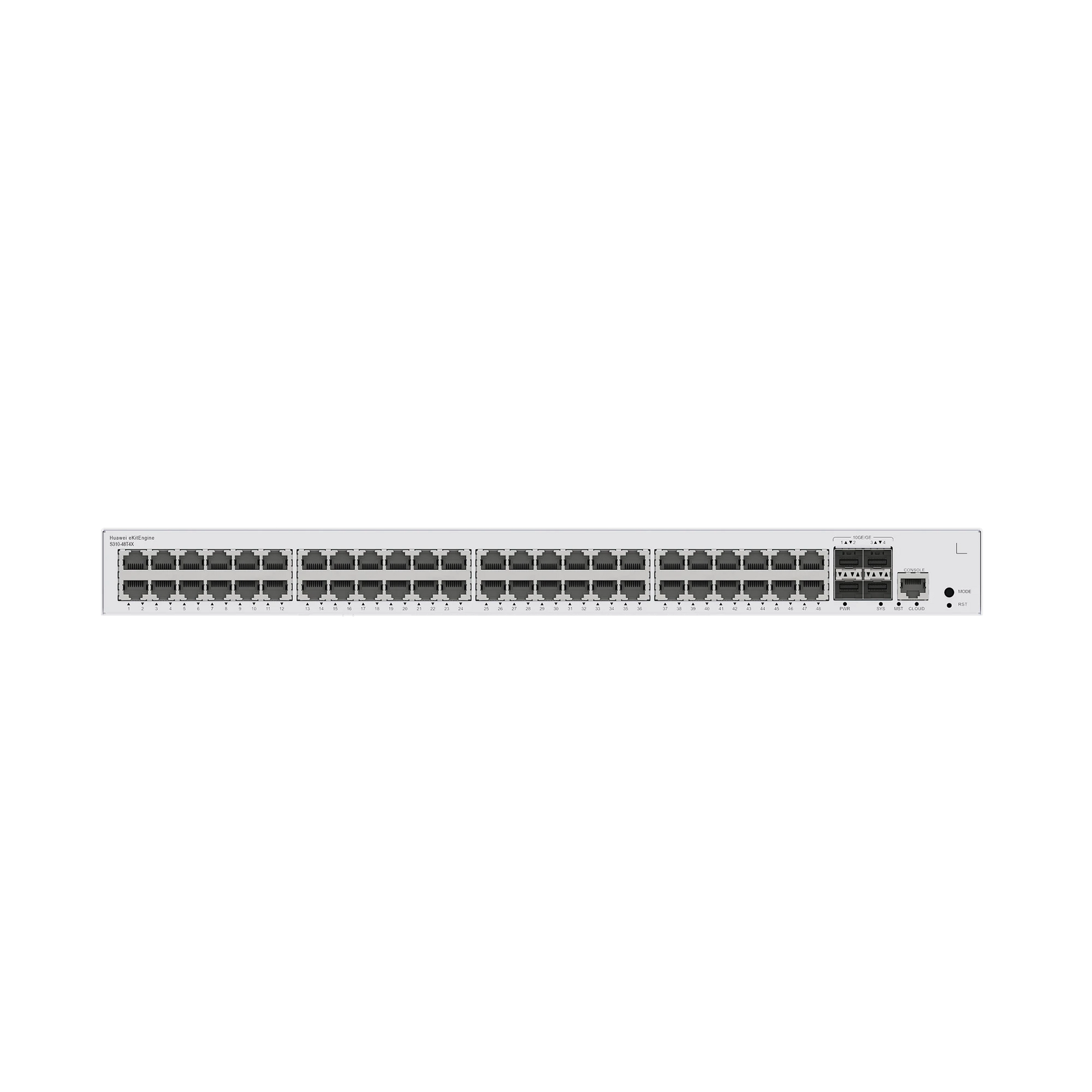 HUAWEI EKIT - SWITCH GIGABIT ADMINISTRABLE CAPA 3 / 48 PUERTOS 10/100/1000 MBPS / 4 PUERTOS SFP+ UPLINK / ISTACK / ADMINISTRACIÓN NUBE GRATIS-Networking-HUAWEI-Bsai Seguridad & Controles