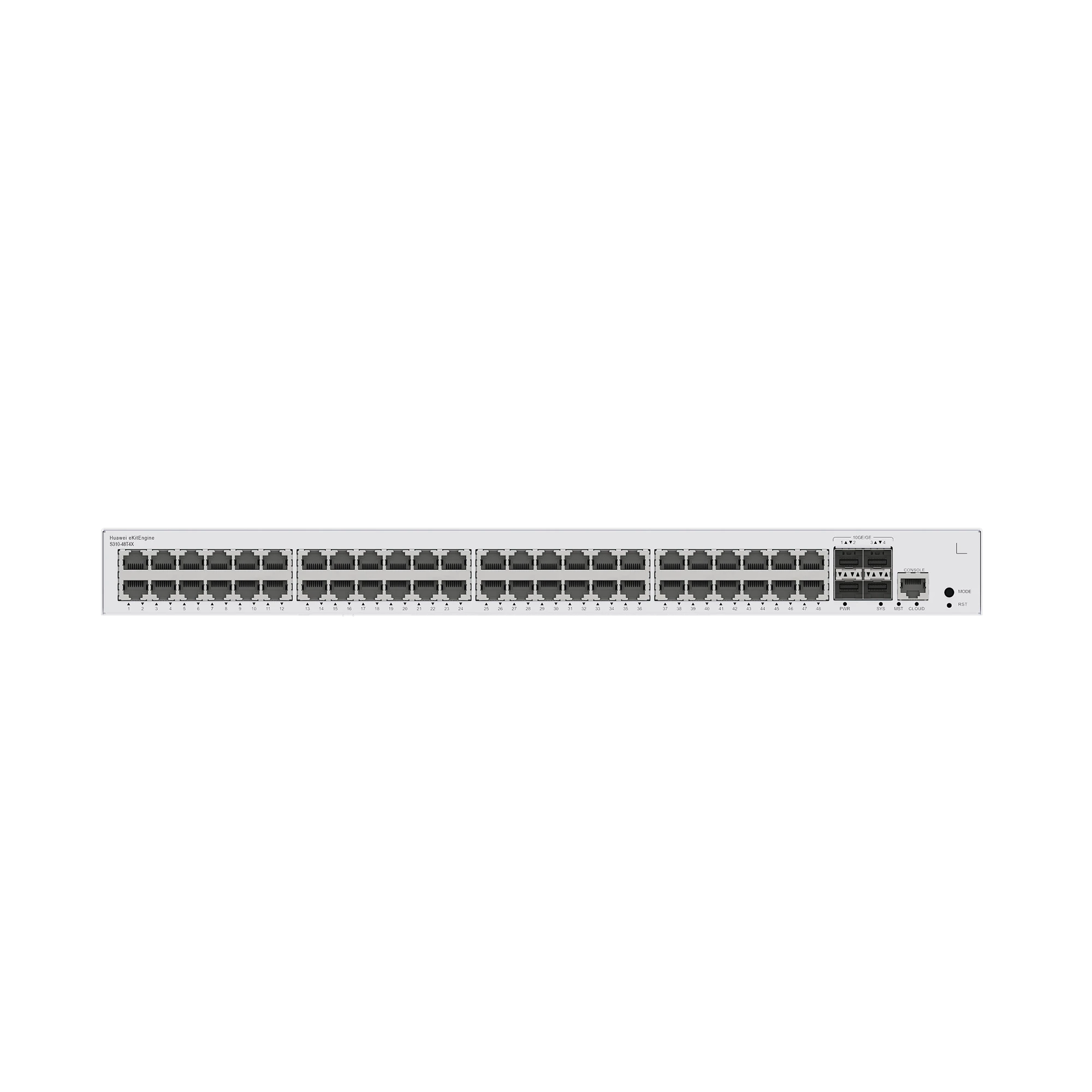 HUAWEI EKIT - SWITCH GIGABIT ADMINISTRABLE CAPA 3 / 48 PUERTOS 10/100/1000 MBPS / 4 PUERTOS SFP+ UPLINK / ISTACK / ADMINISTRACIÓN NUBE GRATIS-Networking-HUAWEI-Bsai Seguridad & Controles